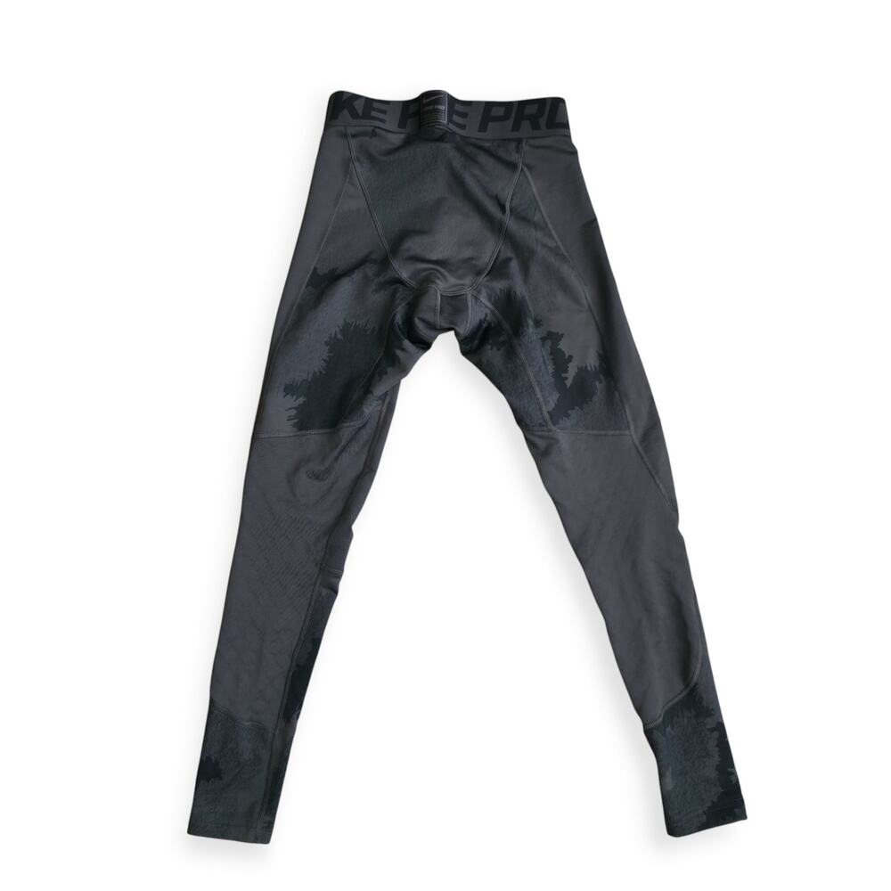 Nike Pro Therma Hyperwarm Compression Tights Base Layer Black Camo Men Sz S - Picture 3 of 8